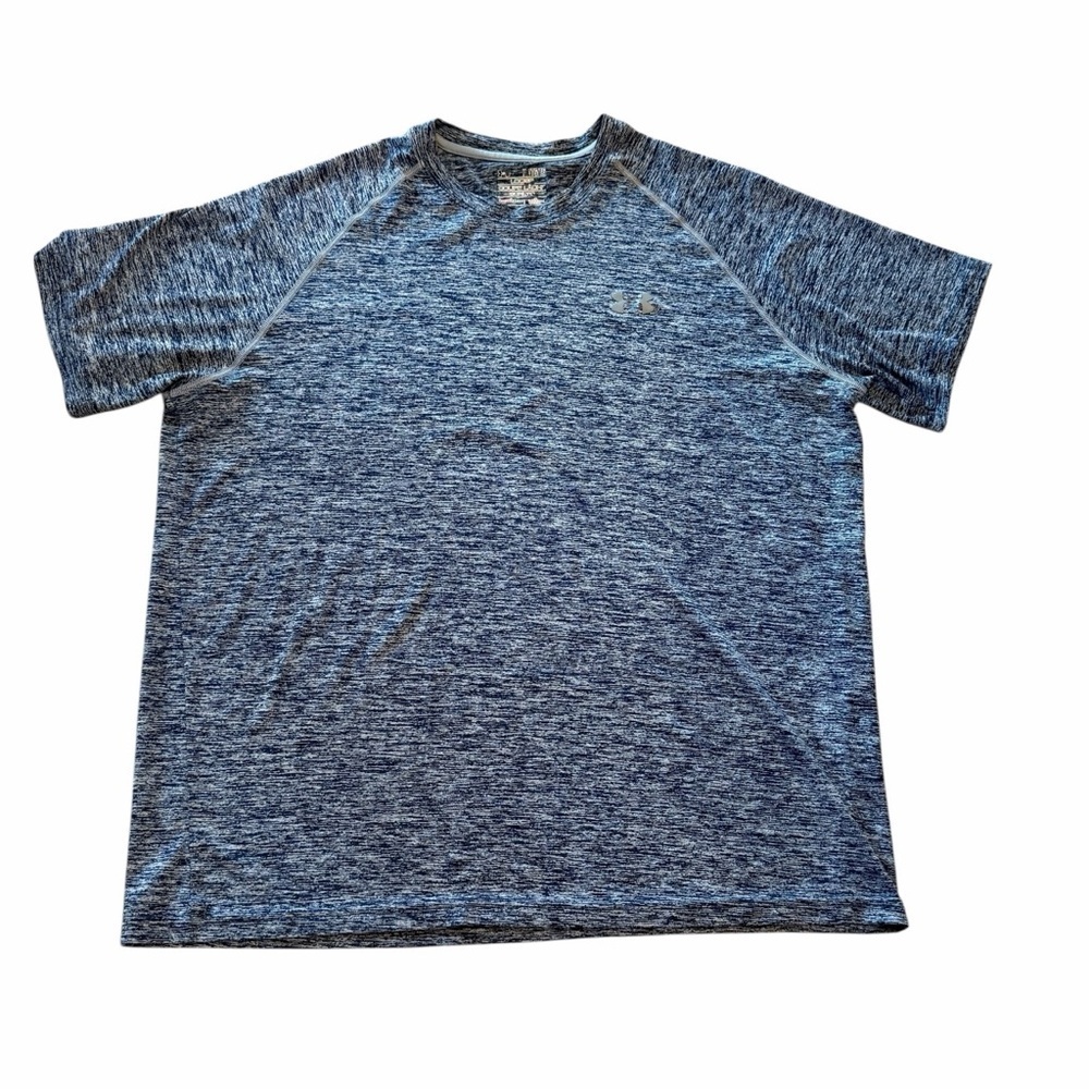 Under Armour Heathered Blue Short Sleeve Tee